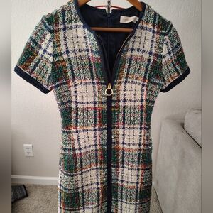 Tory Burch Multicolor Plaid Dress